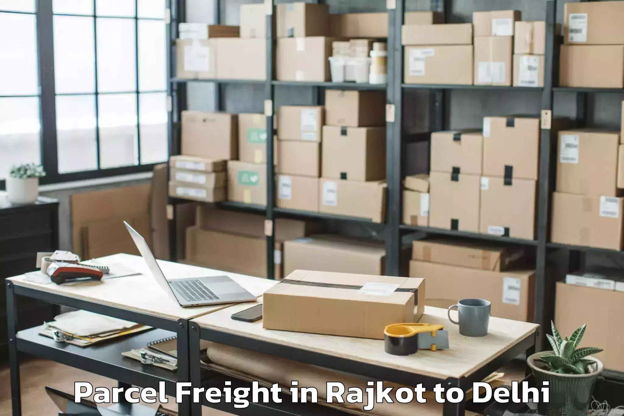 Affordable Rajkot to City Centre Mall Rohini Parcel Freight